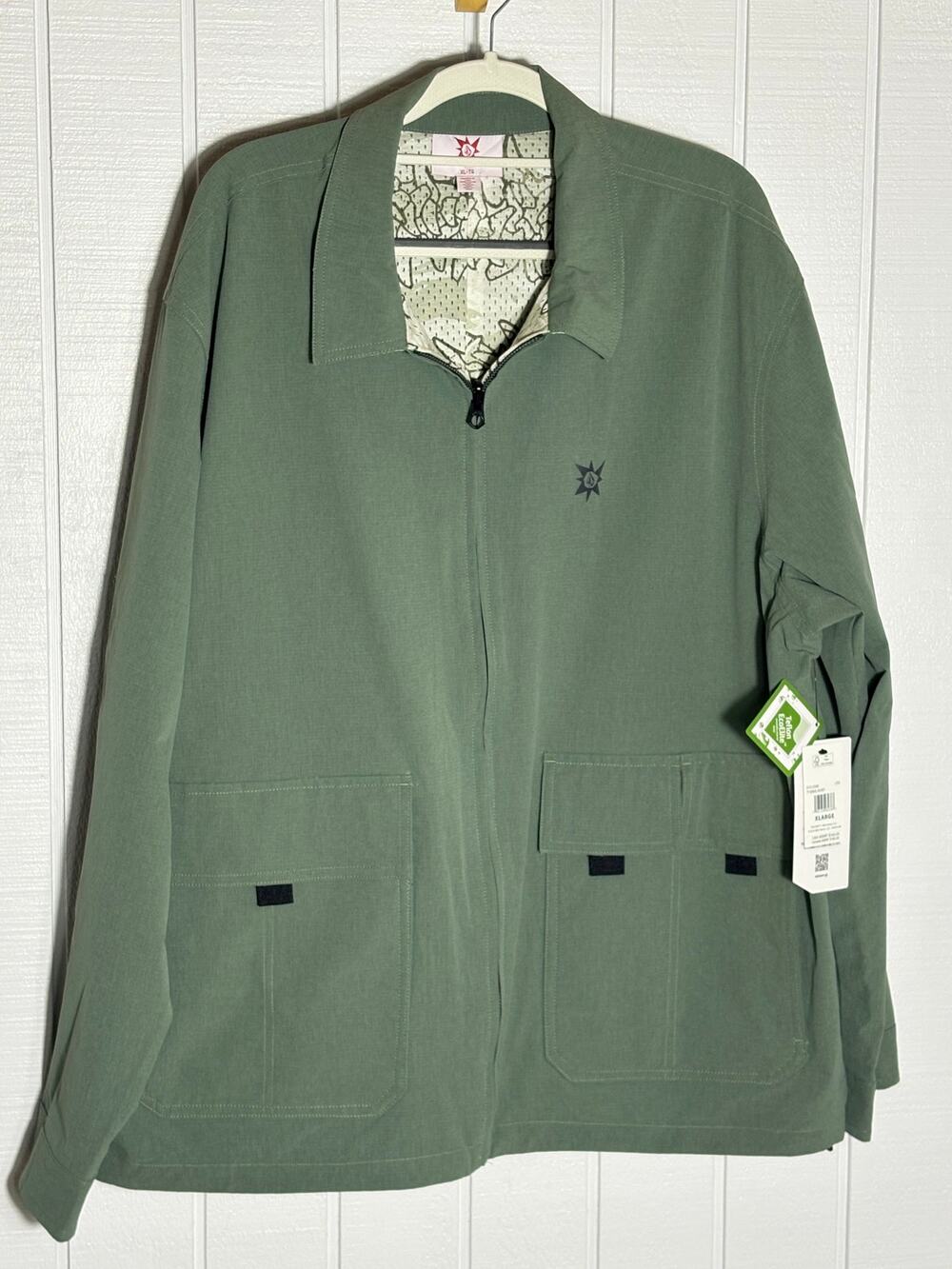 Volcom Tokyo True Sense Reversible Jacket Men XL NWT Light Olive $140